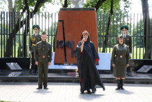 В День всенародной памяти жертв Великой Отечественной войны и геноцида белорусского народа в Ошмянах прошел торжественный митинг 